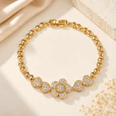 Zircon Bracelet-107 (Golden)