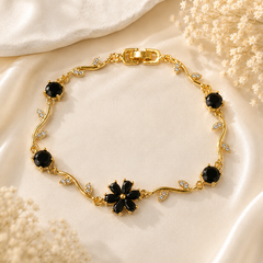 Tulip Petal Bracelet (Golden/Black)