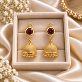 Zircon Jhumki-114 (Maroon)