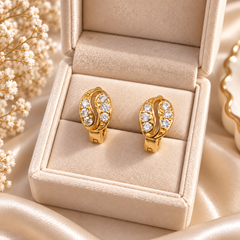 Zircon Hoop Earring-259