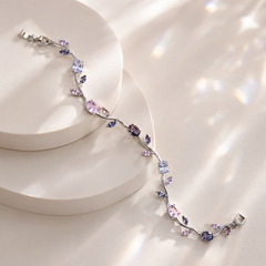 Tulip Bracelet (Silver/Purple)