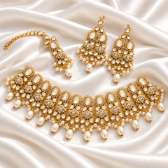 Kundan Necklace-54 (Pearl)