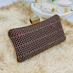 Fancy Clutch-10039 (Maroon)