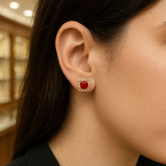 Fancy Studs-134 (Maroon)