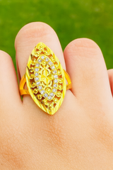 Zircon Ring-134 (Golden)