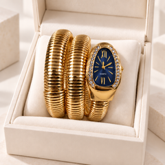 Snake Wrap Watch-03 (Blue)