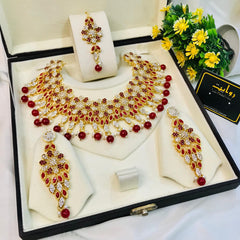 RADHA Necklace (Maroon)