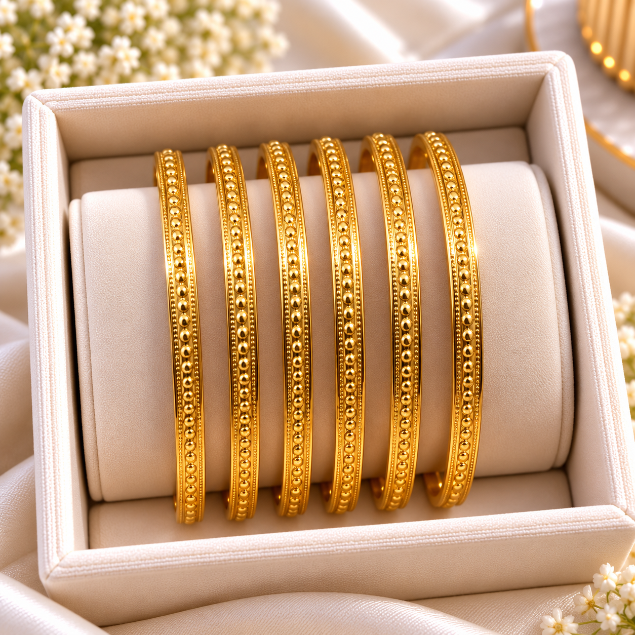 Gold Bangles-174 (Size 2.6 (Sawa 2)