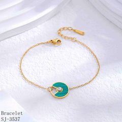 Stainless Steel Bracelet-08 (Green)