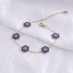 Stainless Steel Bracelet-09 (Blue)