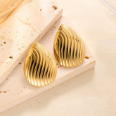 Stainless Steel Ear Studs-01 (Golden)