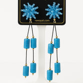 Tassel Earring-01 (Ferozi)