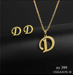 Alphabet Locket Set (D)