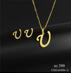 Alphabet Locket Set (U)