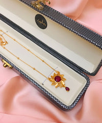 Zircon Pendant-158 (Ruby)