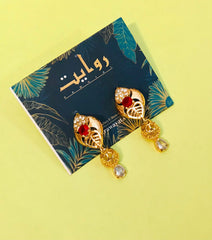 Digital Earring-72 (Maroon)