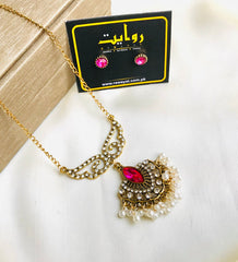 Antique Necklace-11 (Pink)