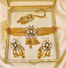 Maya Choker Set (Golden)