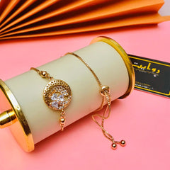 Adjustable Bracelet-186 (Golden)
