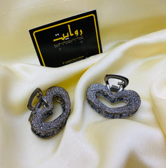 Hair Clips-24 (Black) (Pack of 2)