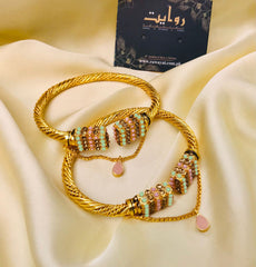 Braided Kara-89 (Mint Green/Pink)