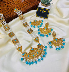 Kundan Mala Set-01 (Ferozi)