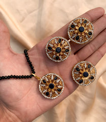 Hania Locket Set (Black)