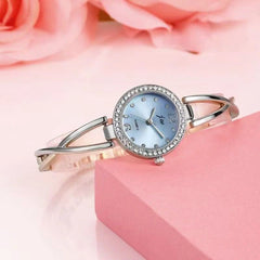 Rawayat Ladies Watch-05 (Silver/Blue)