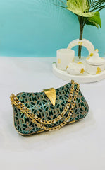 Fancy Clutch-10038 (Green)