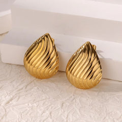 Stainless Steel Ear Studs-01 (Golden)