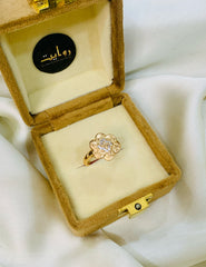 Zircon Ring-66 (Golden)
