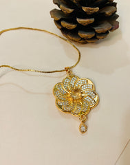 Zircon Pendant-256 (Golden)
