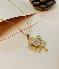 Zircon Pendant-255 (Golden)