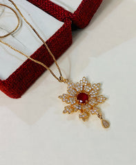 Zircon Pendant-252 (Maroon)
