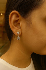 Zircon Earring-114 (White)
