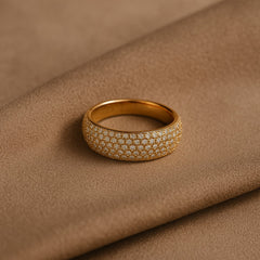 Zircon Ring-98 (Golden)