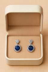 Zircon Earring-126 (Blue)