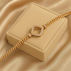 Zircon Bracelet-48 (Golden)