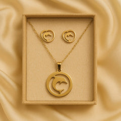 Stainless Steel Locket set-17 (Golden)