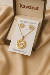Stainless Steel Locket set-12 (Golden)