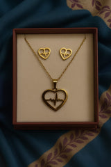 Stainless Steel Locket set-07 (Golden)