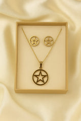 Stainless Steel Locket set-05 (Golden)