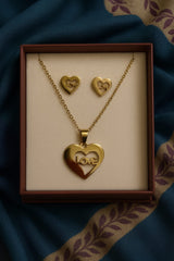 Stainless Steel Locket set-02 (Golden)