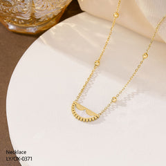 Stainless Pendant-05 (Golden/White)