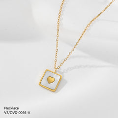 Stainless Pendant-09 (White)