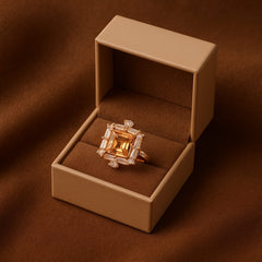 Zircon Ring-143 (Golden)