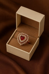 Zircon Ring-142 (Maroon)