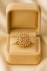 Zircon Ring-144 (Golden)