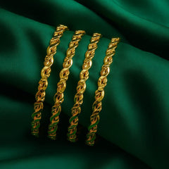 Gold Bangles-13 (Golden)