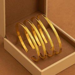 Gold Bangles-12 (Golden)